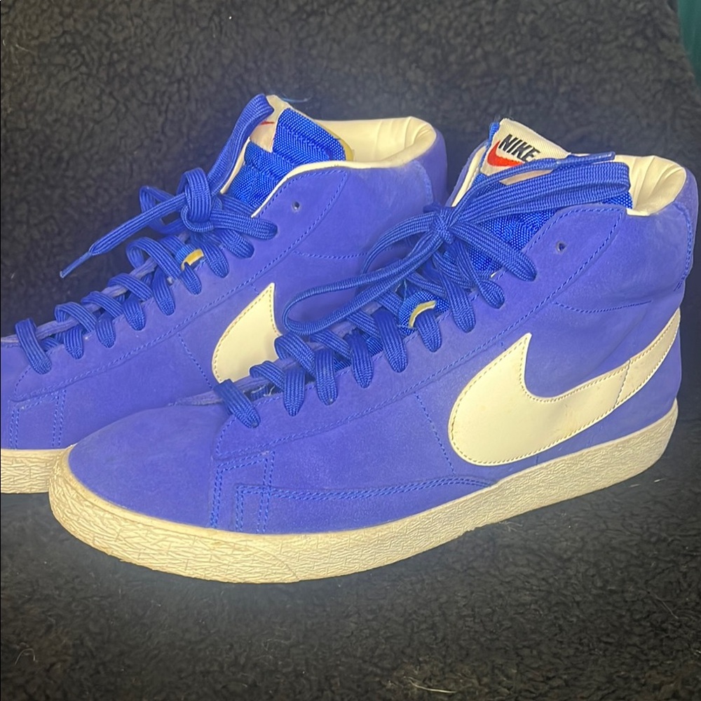 Nike Blue and White Athletic Shoes